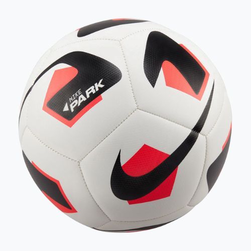 Piłka do piłki nożnej Nike Park white/bright crimson/black rozmiar 5
