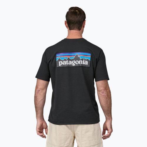 Koszulka męska Patagonia P-6 Logo Responsibili-Tee black