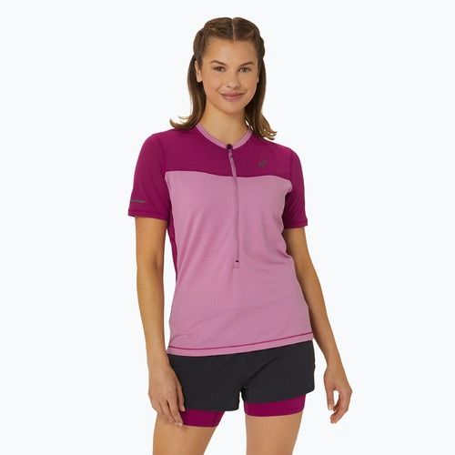 Koszulka do biegania damska ASICS Fuijtrail Top soft berry/blackberry