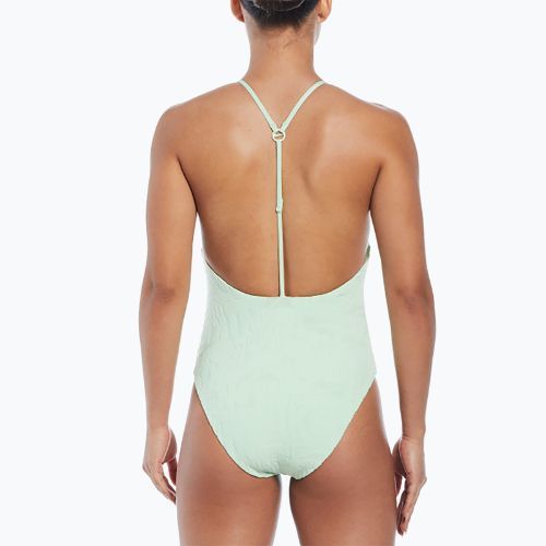 Strój pływacki jednoczęściowy damski Nike Retro Flow T-Back vapor green