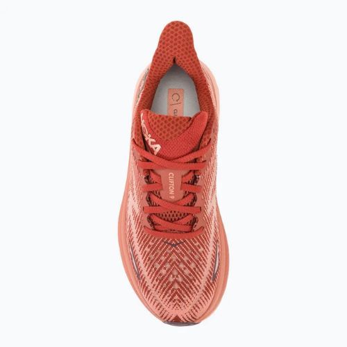 Buty do biegania damskie HOKA Clifton 9 rust/earthenware