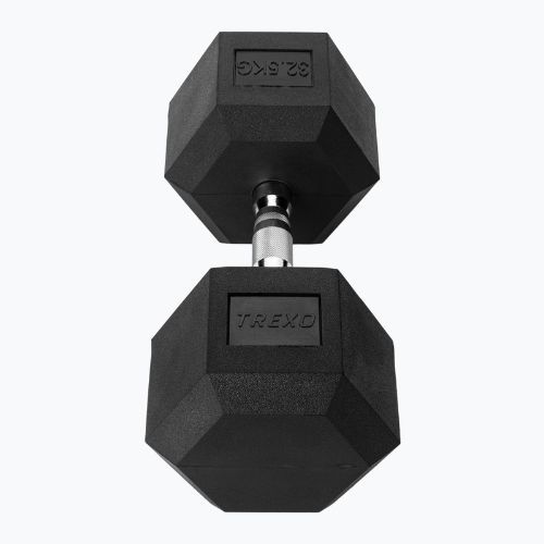 Hantel ogumowany XTREXO Hex 32,5 kg