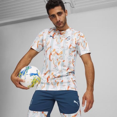 Koszulka piłkarska męska PUMA Neymar JR Creativity Jersey puma white/hot heat