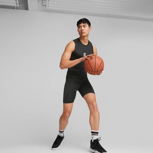 Koszulka koszykarska męska PUMA Hoops Team Slvs Baselayer puma black