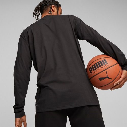 Longsleeve koszykarski męski PUMA Hoops Team Drycell LS Tee puma black