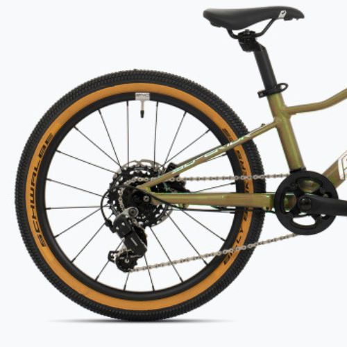 Rower dziecięcy Superior F.L.Y. 20 DB matte olive metallic/hologram chrome
