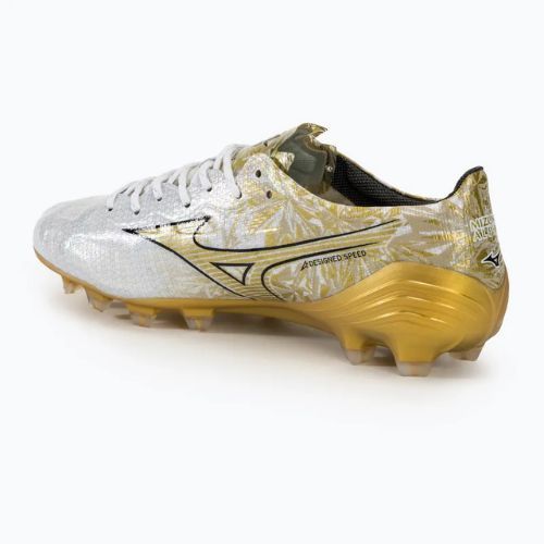 Buty piłkarskie Mizuno Αlpha Japan Md white/ge gold/black