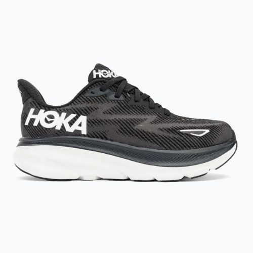 Buty do biegania damskie HOKA Clifton 9 Wide black/white