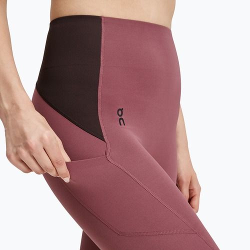 Legginsy damskie On Movement 3/4 cherry/ox