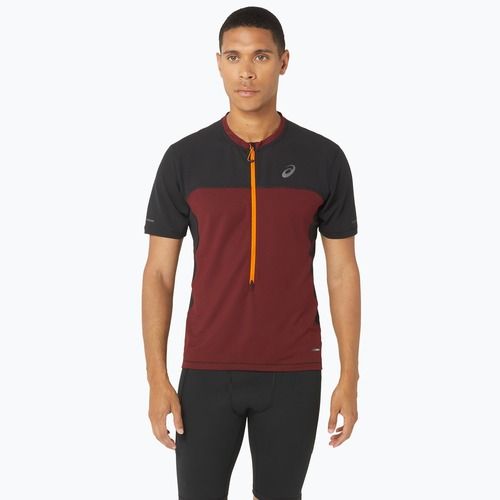 Koszulka do biegania męska ASICS Fujitrail antique red/performance black