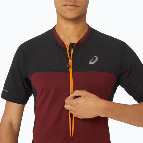 Koszulka do biegania męska ASICS Fujitrail antique red/performance black