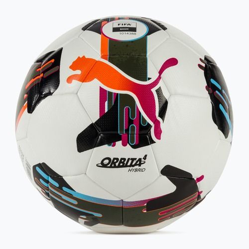 Piłka do piłki nożnej PUMA Orbita 4 HYB FIFA Basic puma white/multicolor rozmiar 5