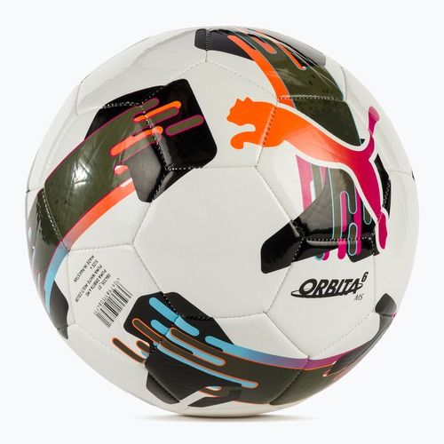 Piłka do piłki nożnej PUMA Orbita 6 MS puma white/multicolor rozmiar 4