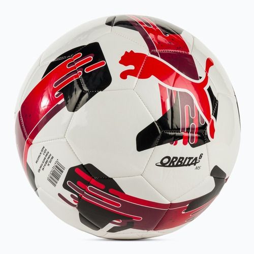 Piłka do piłki nożnej PUMA Orbita 6 MS puma white/puma red rozmiar 5