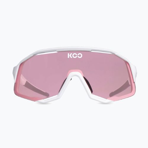 Okulary przeciwsłoneczne Koo Demos white/photochromic pink