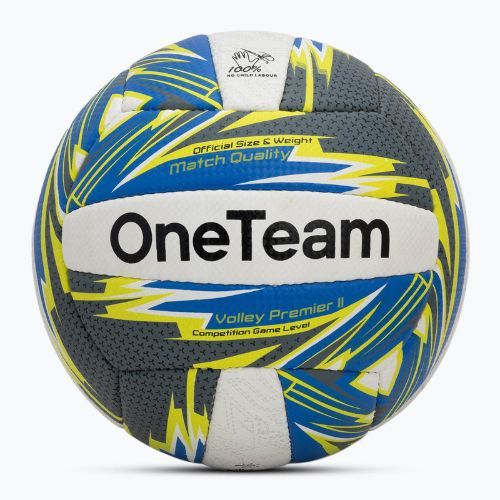 Piłka do siatkówki plażowej OneTeam HS Beach szary/niebieski/biały rozmiar 5