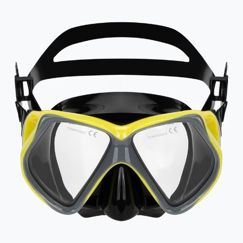 Zestaw do snorkelingu AQUASTIC Shoal maska + fajka szary