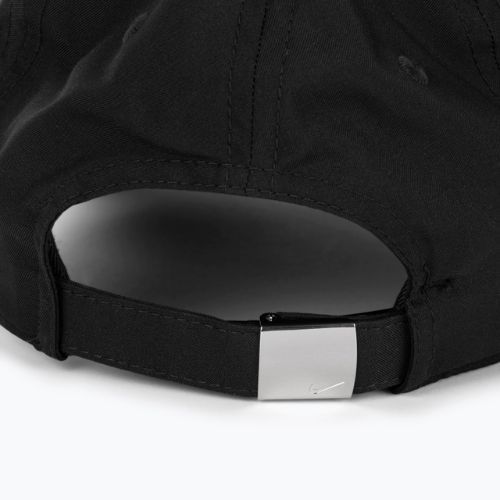 Czapka z daszkiem Nike Dri-Fit Club Unstructured Metal Swoosh black/metallic silver
