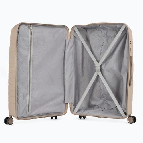 Walizka podróżna duża KADVA Brava 115 l beżowa