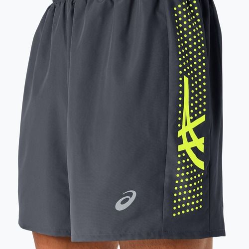 Spodenki do biegania męskie ASICS Icon performance carrier grey/safety yellow
