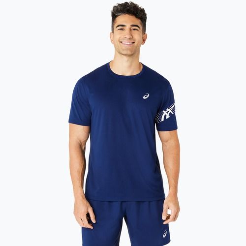 Koszulka do biegania męska ASICS Icon Top blue expanse/brich