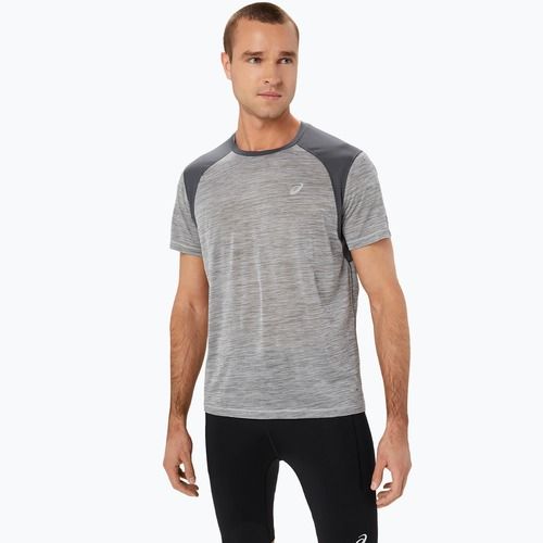 Koszulka do biegania męska ASICS Road Top piedmont grey/dark grey