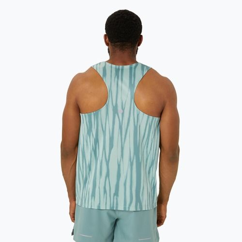 Koszulka do biegania męska ASICS Road All Over Print Singlet light celadon/celadon