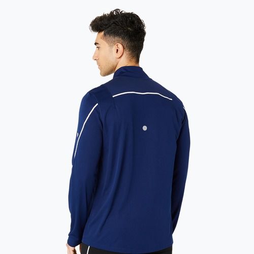 Lonsleeve do biegania męski ASICS Road Lite-Show 1/2 Zip blue expense
