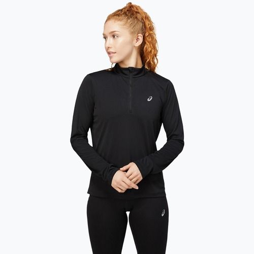 Longsleeve do biegania damski ASICS Core 1/2 Zip Top performance black
