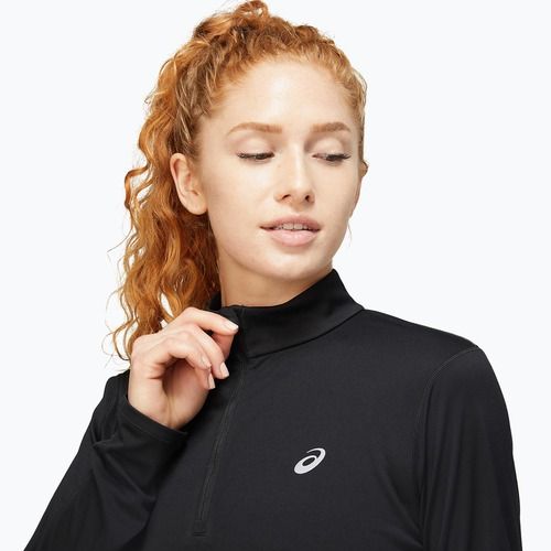 Longsleeve do biegania damski ASICS Core 1/2 Zip Top performance black