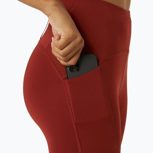 Legginsy do biegania damskie ASICS Road High Waist deep red