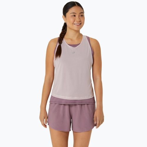 Koszulka do biegania damska ASICS Nagino Run Tank watershed rose/dusty mauve