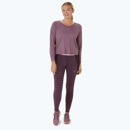Longsleeve + koszulka do biegania damska ASICS Nagino Run dusty mauve/watershed rose