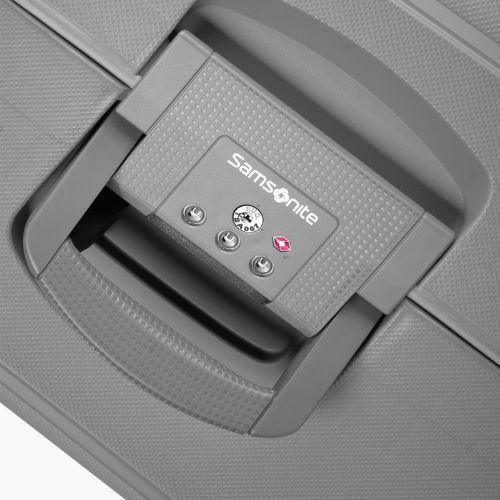 Walizka podróżna Samsonite S'cure Spinner 34 l silver