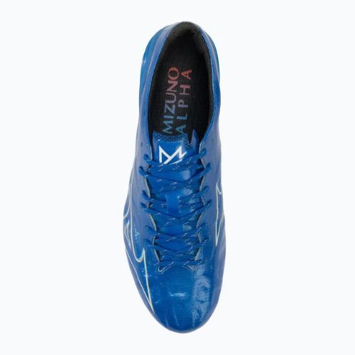 Buty piłkarskie męskie Mizuno α Elite FG white/laser blue/gold