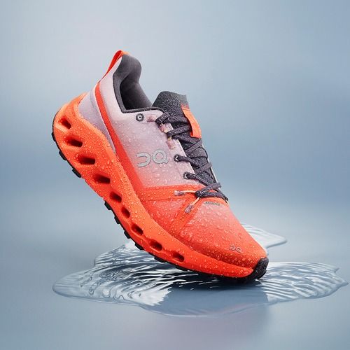 Buty do biegania damskie On Cloudsurfer Trail Waterproof mauve/flame