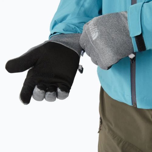 Rękawiczki trekkingowe męskie The North Face Etip Recycled medium grey heather