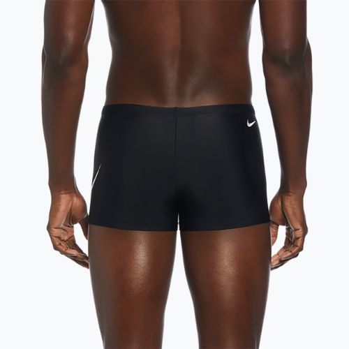 Bokserki pływackie męskie Nike Tossed Swoosh Square Leg black