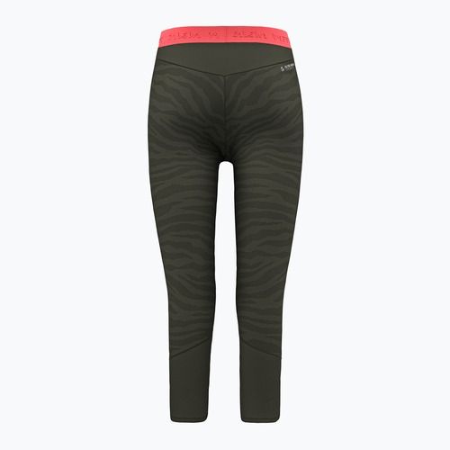Spodnie termoaktywne damskie Salewa Cristallo Warm AMR 3/4 dark olive