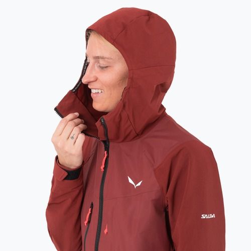 Kurtka softshell damska Salewa Sella DST Hyb syrah