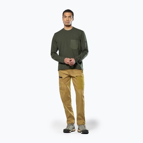 Bluza trekkingowa męska Salewa Fanes Dry Pullover dark olive