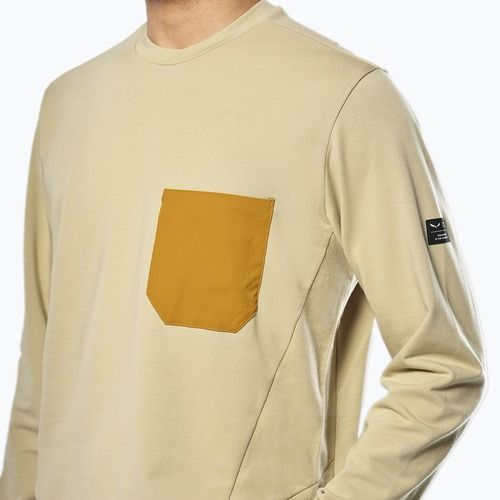 Bluza trekkingowa męska Salewa Fanes Dry Pullover quicksand