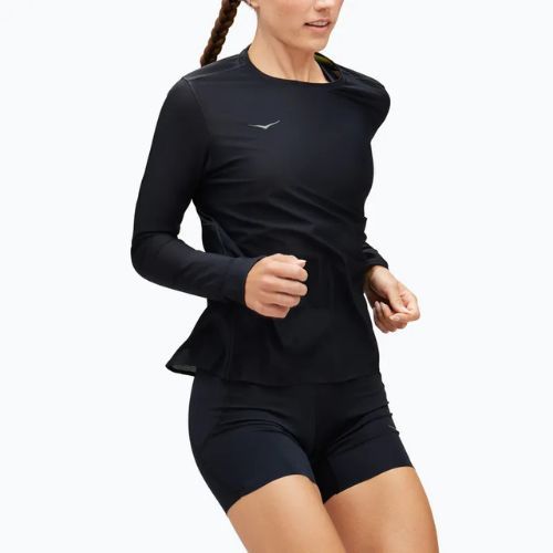 Longsleeve do biegania damski HOKA Airolite Run black
