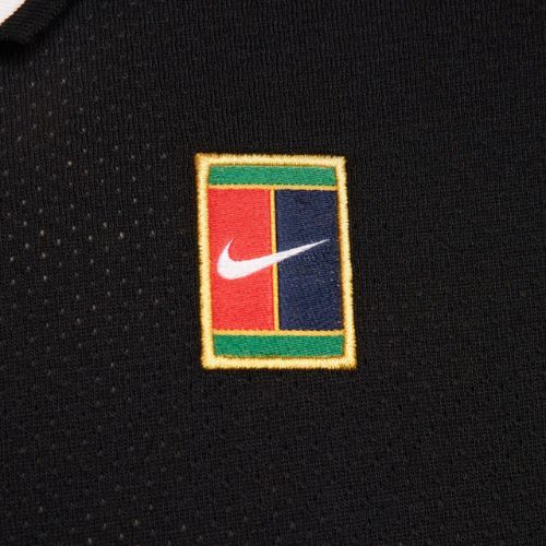 Koszulka tenisowa męska Nike Court Heritage Polo black/white