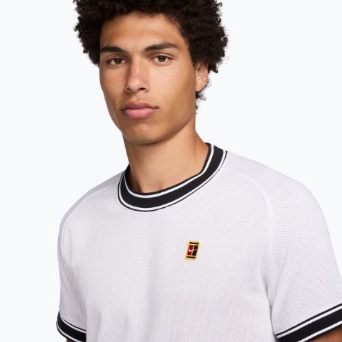 Koszulka tenisowa męska Nike Court Heritage white/black