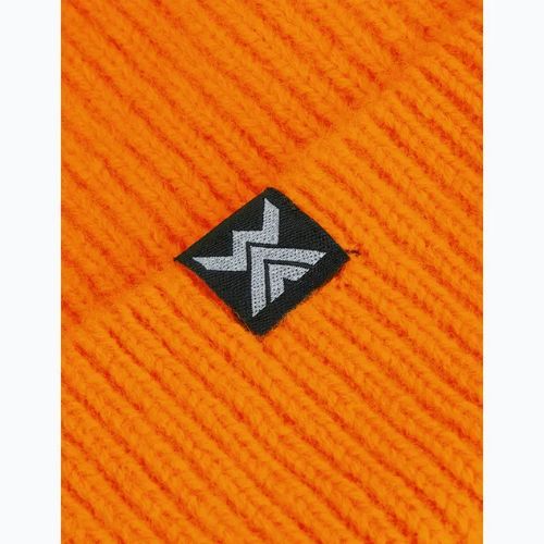 Czapka zimowa WOOLCANO Merino 100% HAT0440 pomarańczowy
