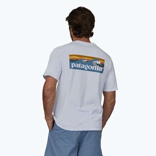 Koszulka męska Patagonia Boardshort Logo Pocket Responsibili white