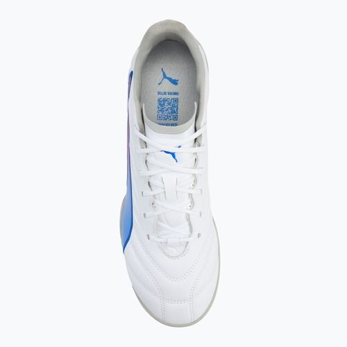 Buty piłkarskie PUMA King Pro TT puma white/bluemazing/flat light grey/sunset glow