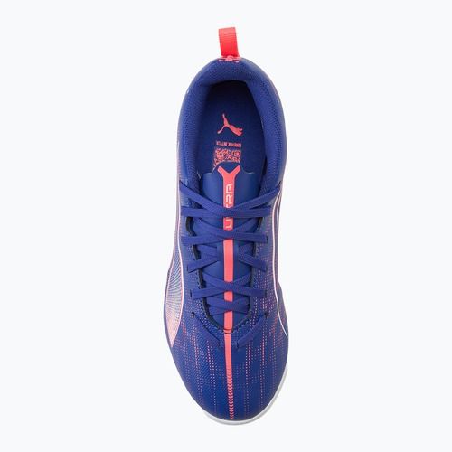 Buty piłkarskie dziecięce PUMA Ultra 5 Play TT Jr lapis lazuli/puma white/sunset glow