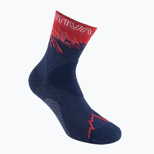Skarpety La Sportiva Ultra Running deep sea/cherry tomato